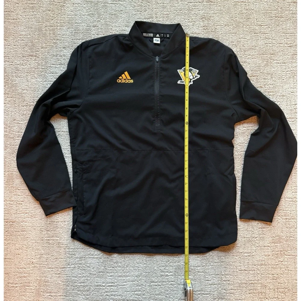 Adidas Men's NHL Pittsburgh Penguins Aeroready 1/4 Zip Medium Ice hockey EUC